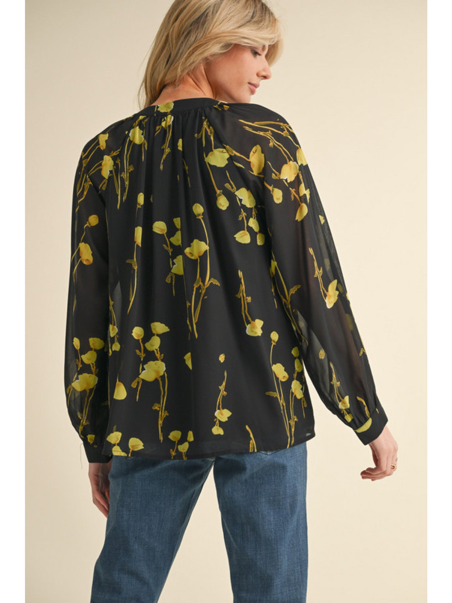 Floral Chiffon Top