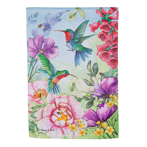 Decorative Garden Flags - Hummingbird