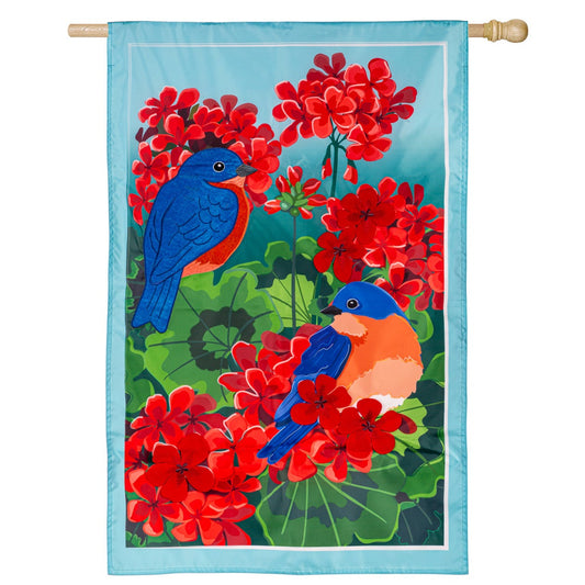 Decorative House Flags - Blue Birds