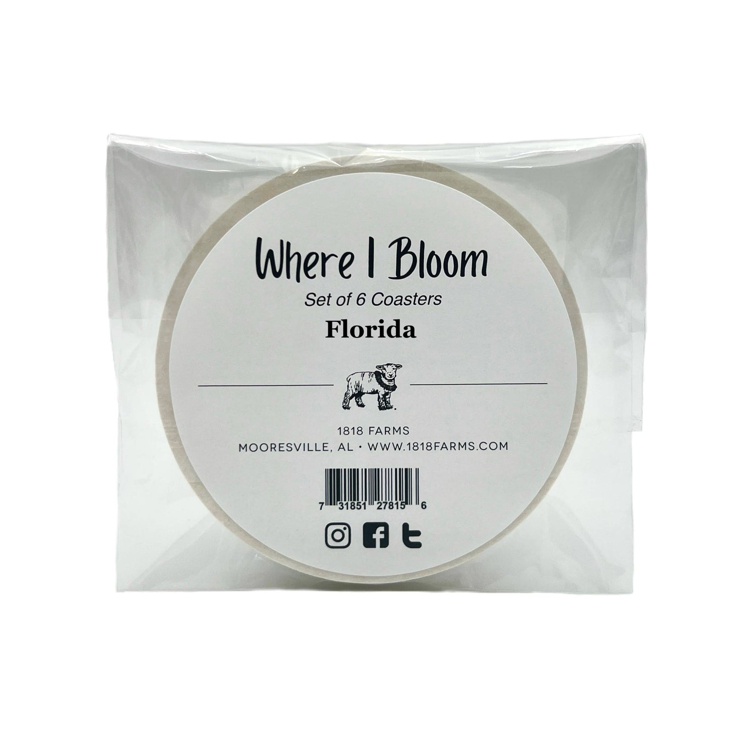 "Where I Bloom" State Coasters