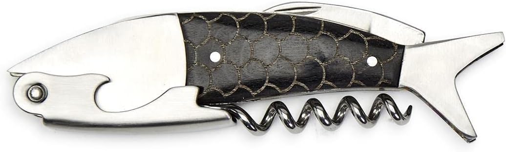 Finest Catch 3-in-1 Fish Shaped Corkscrew/Opener