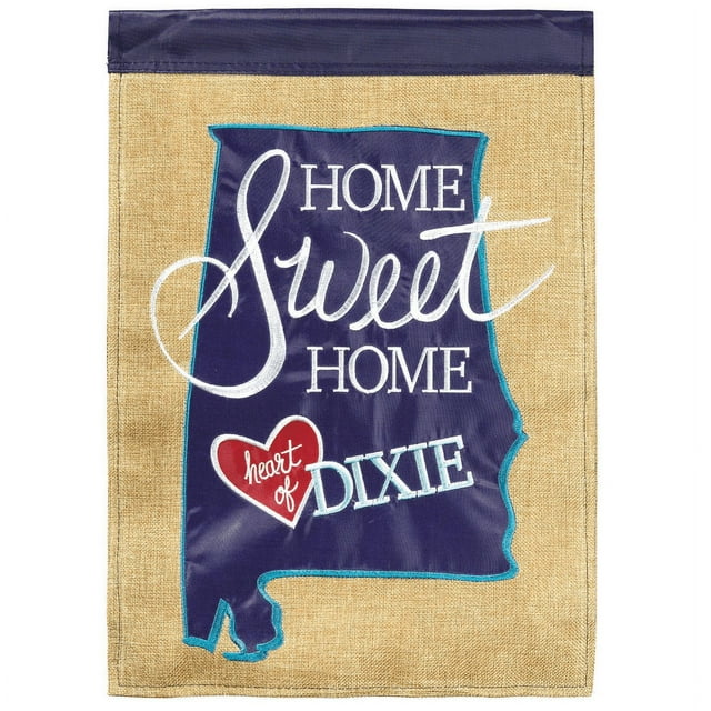 Decorative House Flags - Home Sweet Home Heart of Dixie