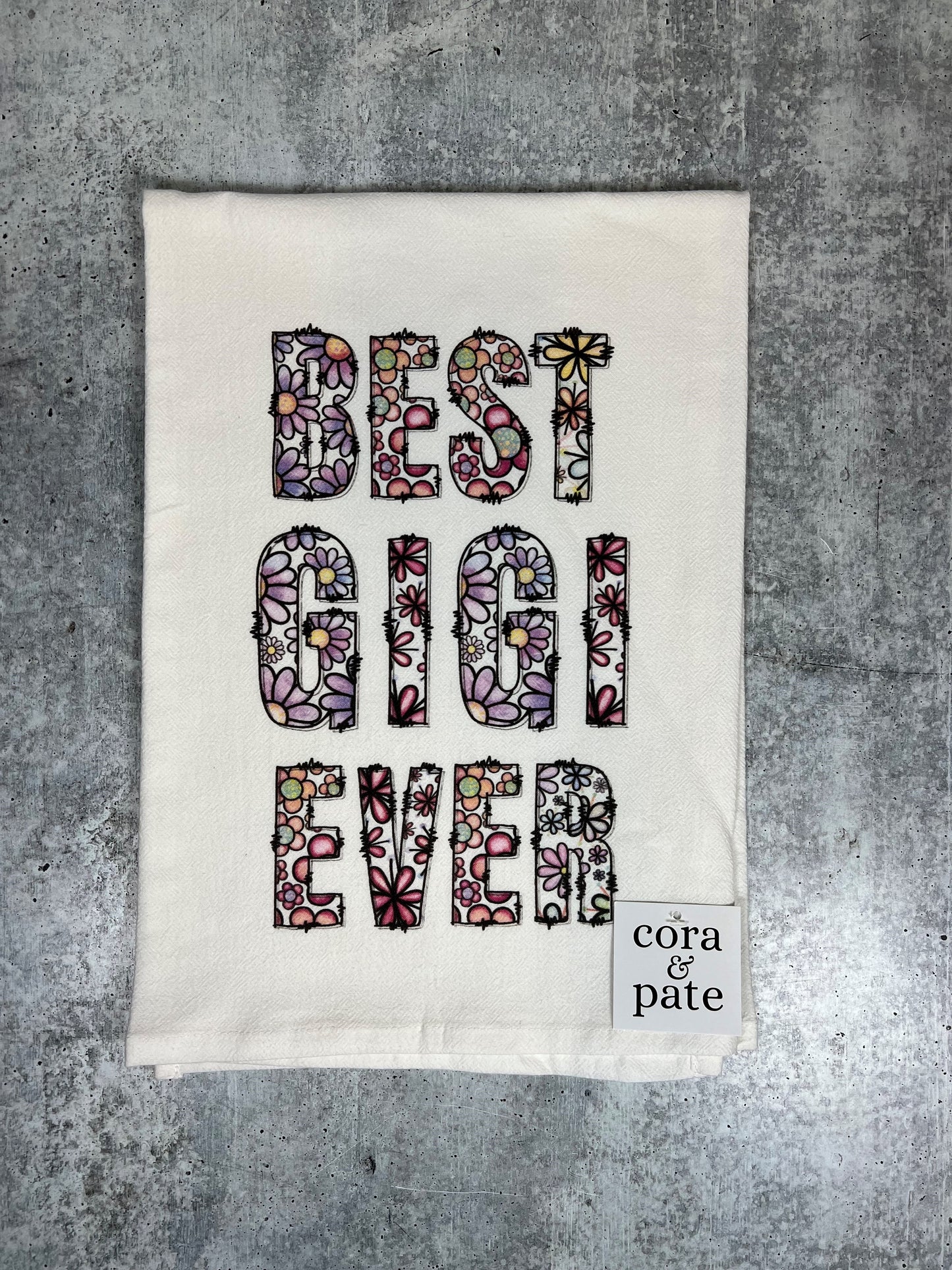 Best Gigi Ever Flower Sack Hand Towel