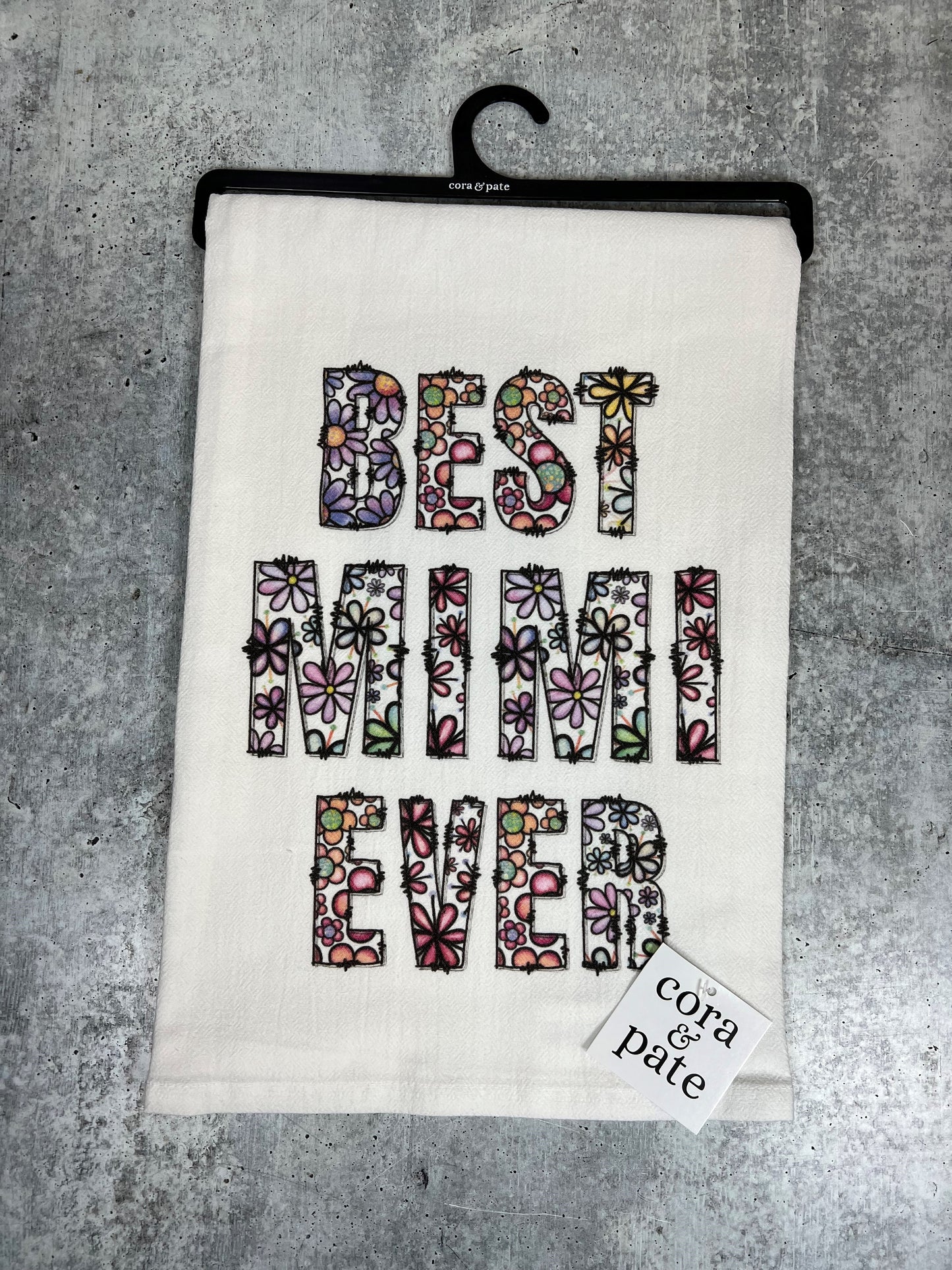 Best Mimi Ever Flower Sack Hand Towel